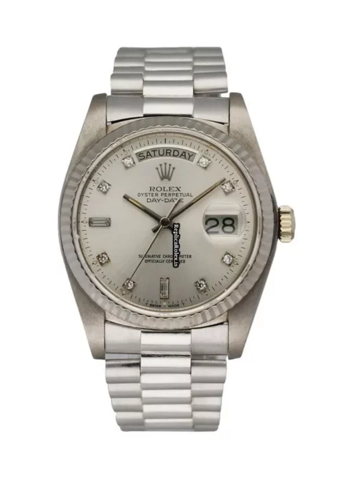 Appealing Replica Rolex Day-date 36 18039 Automatic Movement 36mm White Gold Case Mens/unisex Watch