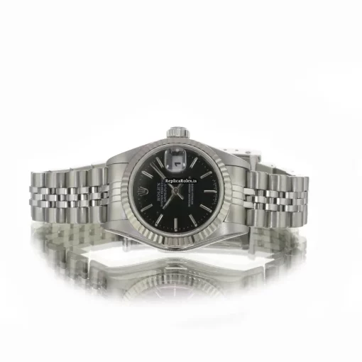 Superior Fake Rolex Lady-datejust 69174 Caliber 2135 Automatic Movement 26mm Steel Case Womens Watch - Image 11