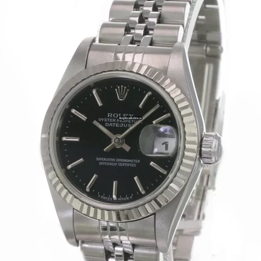 Superior Fake Rolex Lady-datejust 69174 Caliber 2135 Automatic Movement 26mm Steel Case Womens Watch - Image 2