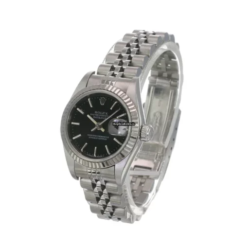 Superior Fake Rolex Lady-datejust 69174 Caliber 2135 Automatic Movement 26mm Steel Case Womens Watch - Image 6