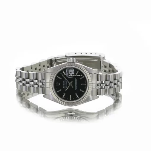 Superior Fake Rolex Lady-datejust 69174 Caliber 2135 Automatic Movement 26mm Steel Case Womens Watch - Image 9