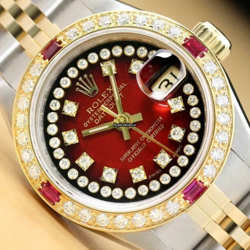 Design Replica Rolex Lady-datejust 69173 Caliber 2135 Automatic Movement 26mm Steel Case Womens Watch