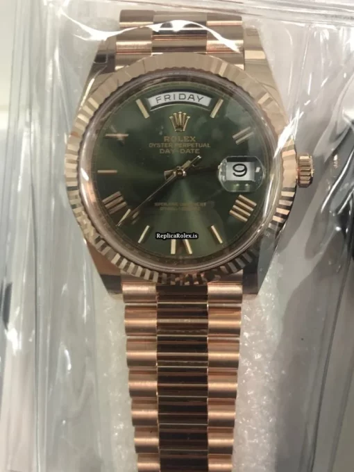 High Quality Imitation Rolex Day-date 40 228235 Caliber 3255 Automatic Movement 40mm Rose Gold Case Mens/unisex Watch