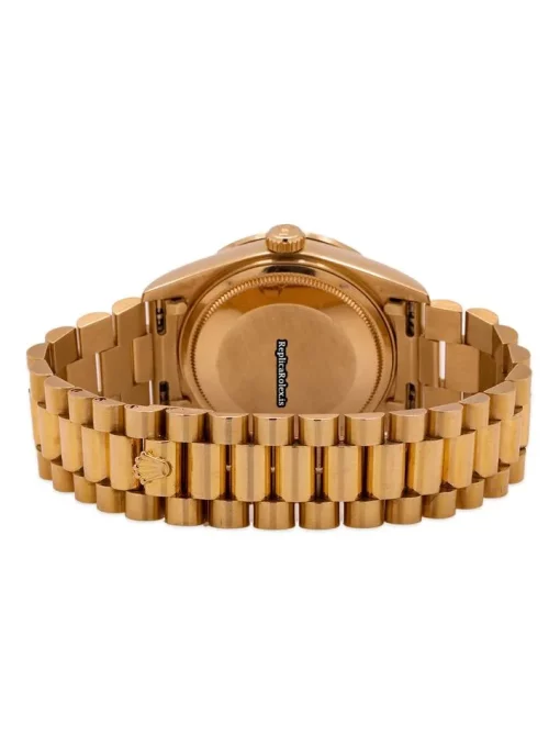 Superior Fake Rolex Day-date 18138 Caliber 3055 Automatic Movement 36mm Yellow Gold Case Mens/unisex Watch - Image 6
