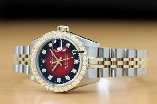Superb Fake Rolex Lady-datejust 69173 Caliber 2135 Automatic Movement 26mm Steel Case Womens Watch - Image 2