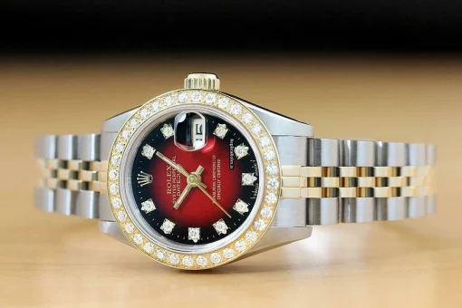 Superb Fake Rolex Lady-datejust 69173 Caliber 2135 Automatic Movement 26mm Steel Case Womens Watch - Image 3