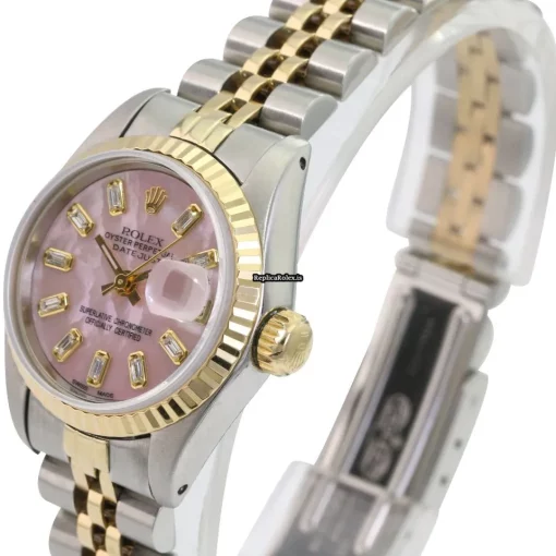 Wonderful Copy Rolex Lady-datejust 69173 Caliber 2135 Automatic Movement 26mm Gold/steel Case Womens Watch - Image 2