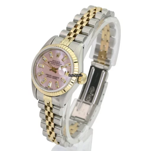 Wonderful Copy Rolex Lady-datejust 69173 Caliber 2135 Automatic Movement 26mm Gold/steel Case Womens Watch - Image 5