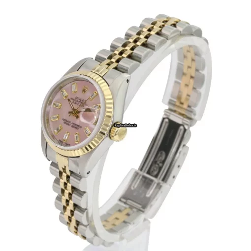 Wonderful Copy Rolex Lady-datejust 69173 Caliber 2135 Automatic Movement 26mm Gold/steel Case Womens Watch - Image 7