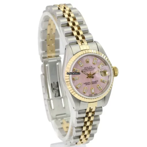 Wonderful Copy Rolex Lady-datejust 69173 Caliber 2135 Automatic Movement 26mm Gold/steel Case Womens Watch - Image 8