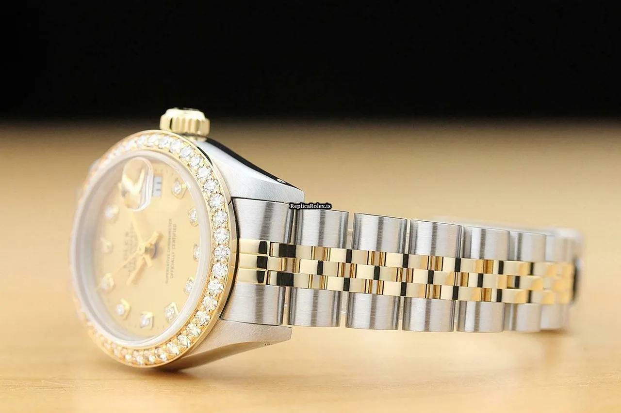 Fantastic Replica Rolex Lady-datejust 69173 Caliber 2135 Automatic Movement 26mm Steel Case Womens Watch - Image 4