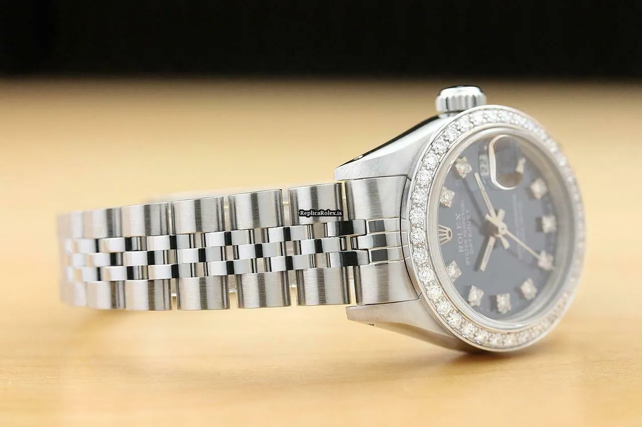 Superb Fake Rolex Lady-datejust 69174 Caliber 2135 Automatic Movement 26mm Steel Case Womens Watch - Image 6