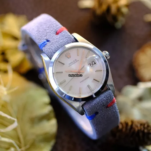 Well Made Replica Rolex Oyster Precision 6694 Caliber 1225 Manual Winding Movement 34x40mm Steel Case Mens/unisex Watch - Image 6