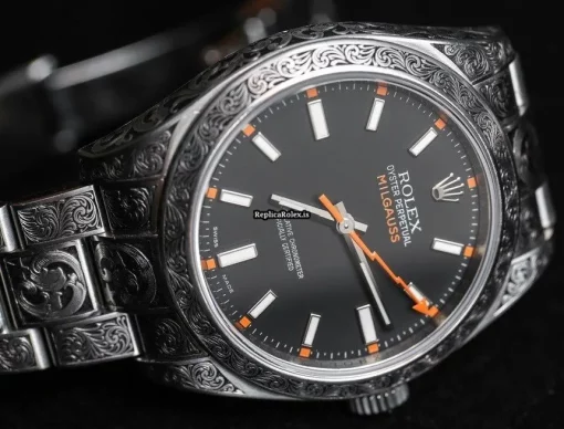 Appealing Fake Rolex Milgauss 116400 Caliber 3131 Automatic Movement 40mm Steel Case Mens/unisex Watch - Image 3