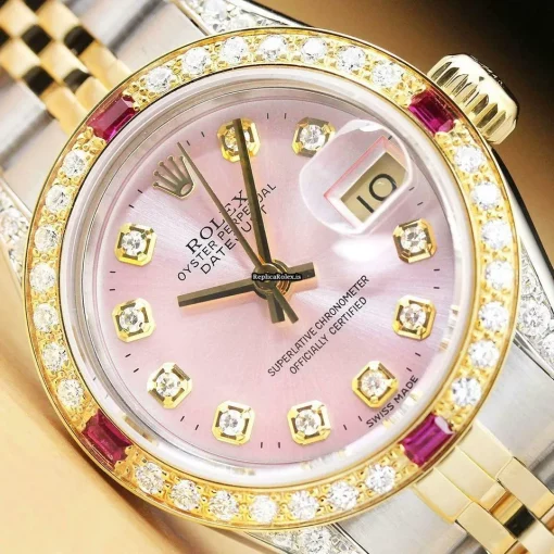 Attractive Replica Rolex Lady-datejust 69173 Caliber 2135 Automatic Movement 26mm Steel Case Womens Watch