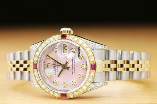 Attractive Replica Rolex Lady-datejust 69173 Caliber 2135 Automatic Movement 26mm Steel Case Womens Watch - Image 3