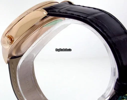 Aaa Replicas Rolex Cellini Date 50515 Automatic Movement 39mm Rose Gold Case Mens/unisex Watch - Image 5
