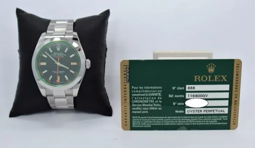 Swiss Replica Rolex Milgauss 116400gv Automatic Movement 40mm Steel Case Watch - Image 11