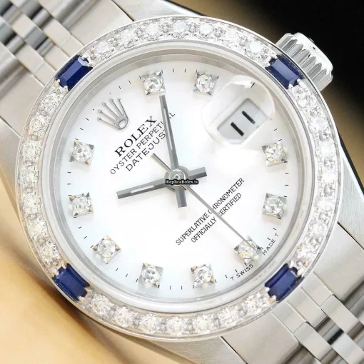 Wholesale Replica Rolex Lady-datejust 69174 Caliber 2135 Automatic Movement 26mm Steel Case Womens Watch