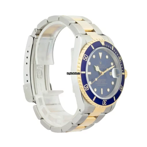 Nice Fake Rolex Submariner Date 16613 Caliber 3135 Automatic Movement 40mm Gold/steel Case Mens/unisex Watch - Image 6