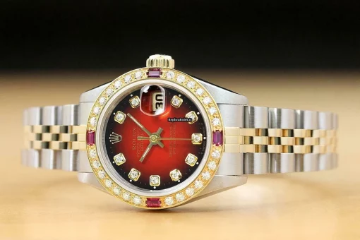 Offering Copy Rolex Lady-datejust 69173 Caliber 2135 Automatic Movement 26mm Steel Case Womens Watch - Image 3