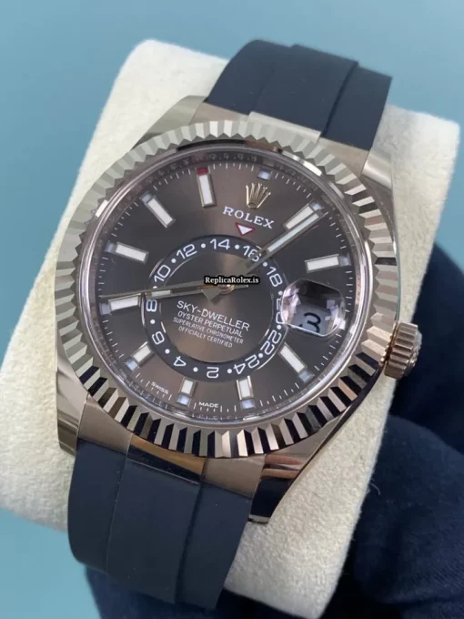 Ideal Replica Rolex Sky-dweller 326235 Rose Gold Case Mens/unisex Watch