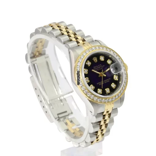 Cheap Replica Rolex Lady-datejust 69173 Caliber 2135 Automatic Movement 26mm Gold/steel Case Womens Watch - Image 6