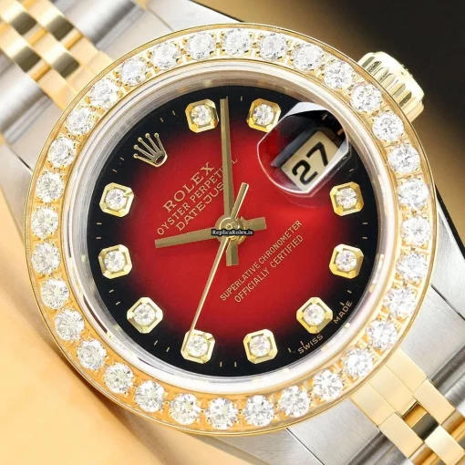 Fabulous Replica Rolex Lady-datejust 69173 Caliber 2135 Automatic Movement 26mm Steel Case Womens Watch