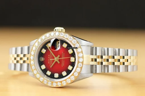 Fabulous Replica Rolex Lady-datejust 69173 Caliber 2135 Automatic Movement 26mm Steel Case Womens Watch - Image 2