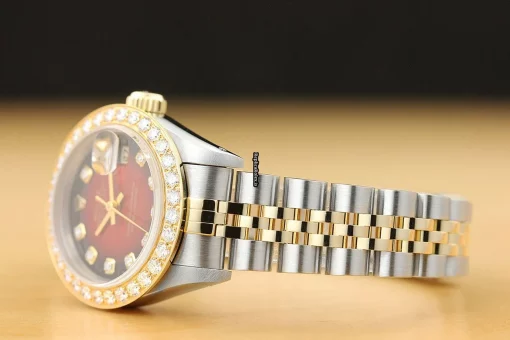 Fabulous Replica Rolex Lady-datejust 69173 Caliber 2135 Automatic Movement 26mm Steel Case Womens Watch - Image 5