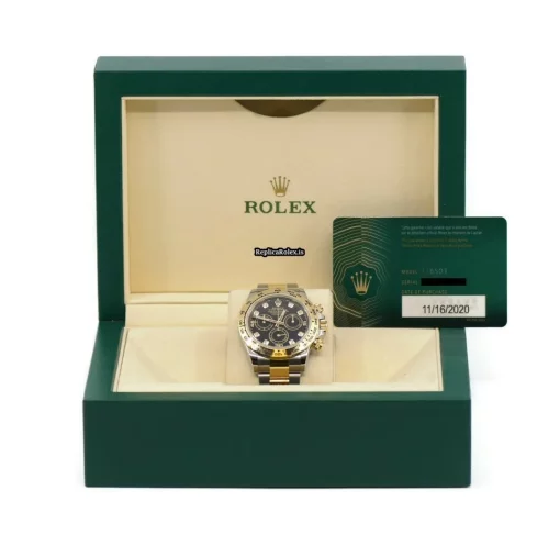 Good Fakes Rolex Daytona 116503 Caliber 4130 Automatic Movement 40mm Gold/steel Case Mens/unisex Watch - Image 4