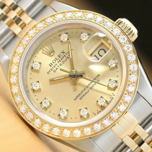 Affordable Replica Rolex Lady-datejust 69173 Caliber 2135 Automatic Movement 26mm Steel Case Womens Watch