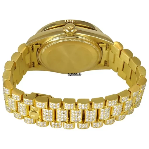Incredible Fake Rolex Datejust 68278 Self Winding Automatic 31mm Yellow Gold Case Womens Watch - Image 3