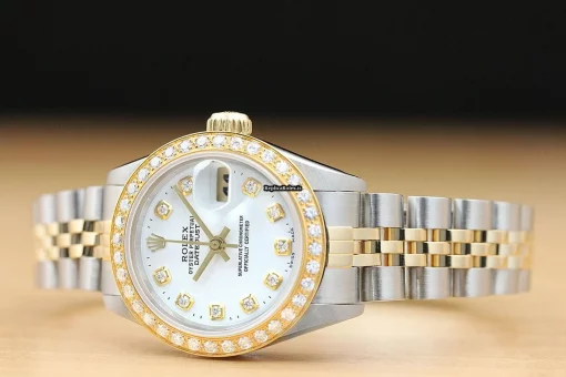 Appealing Clone Rolex Lady-datejust 69173 Caliber 2135 Automatic Movement 26mm Steel Case Womens Watch - Image 2