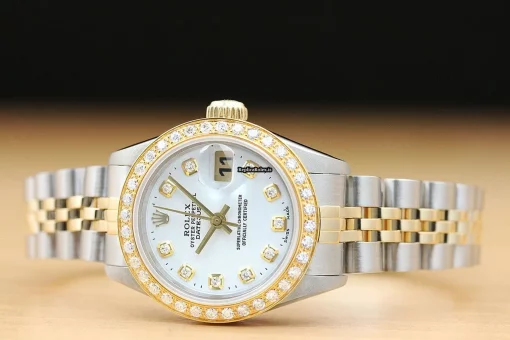 Appealing Clone Rolex Lady-datejust 69173 Caliber 2135 Automatic Movement 26mm Steel Case Womens Watch - Image 3