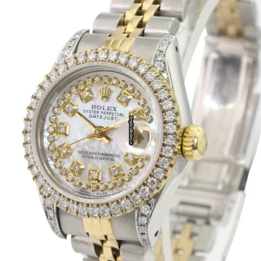 Amazing Knockoff Rolex Lady-datejust 69173 Caliber 2135 Automatic Movement 26mm Gold/steel Case Womens Watch - Image 4