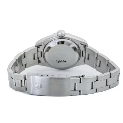Mind-boggling Fake Rolex Oyster Perpetual Lady Date 79160 Automatic Movement 26mm Silver Case Womens Watch - Image 2