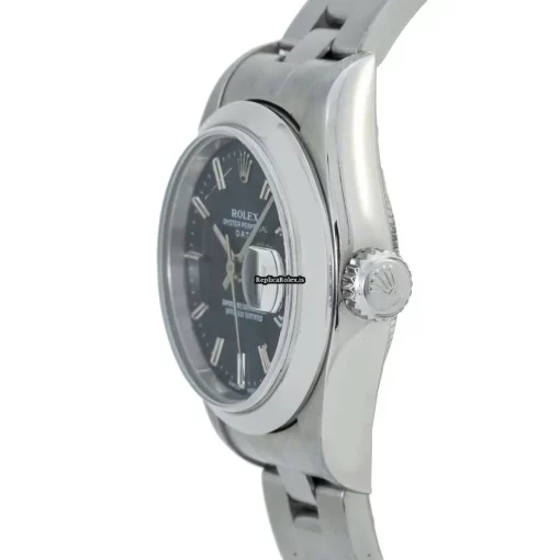 Mind-boggling Fake Rolex Oyster Perpetual Lady Date 79160 Automatic Movement 26mm Silver Case Womens Watch - Image 3