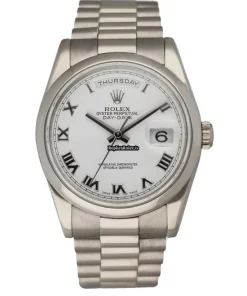 Good Clone Rolex Day-date 36 118209 Automatic Movement 36mm White Gold Case Mens/unisex Watch