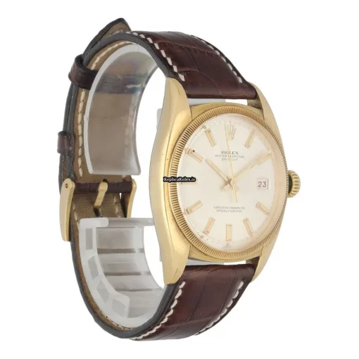 Amazing Replica Rolex Bubble Back 6105 Automatic Movement 36mm Yellow Gold Case Mens/unisex Watch - Image 3