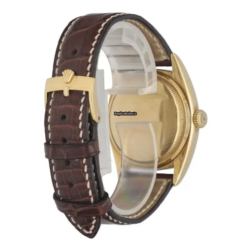 Amazing Replica Rolex Bubble Back 6105 Automatic Movement 36mm Yellow Gold Case Mens/unisex Watch - Image 4