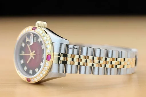 Trustworthy Replica Rolex Lady-datejust 69173 Caliber 2135 Automatic Movement 26mm Steel Case Womens Watch - Image 3
