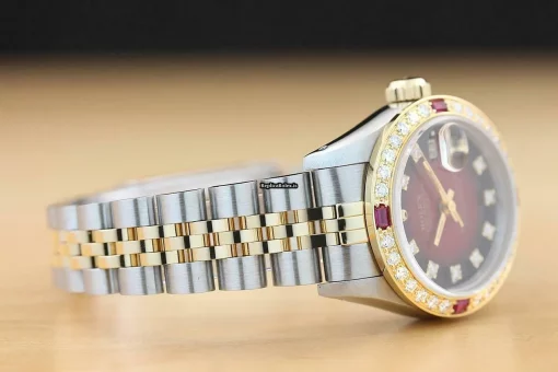 Trustworthy Replica Rolex Lady-datejust 69173 Caliber 2135 Automatic Movement 26mm Steel Case Womens Watch - Image 6