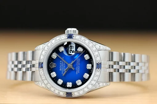 Trustworthy Replica Rolex Lady-datejust 69174 Caliber 2135 Automatic Movement 26mm Steel Case Womens Watch - Image 3