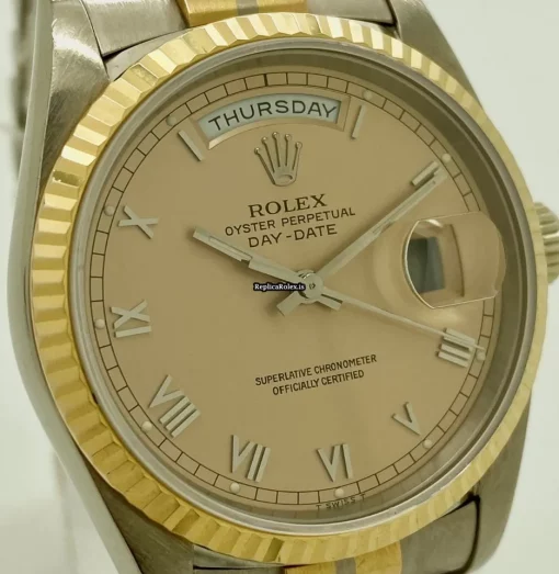 Offering Fake Rolex Day-date 36 18239b Caliber 3155 Automatic Movement 36mm White Gold Case Mens/unisex Watch - Image 2