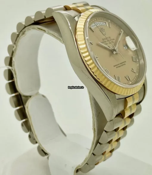 Offering Fake Rolex Day-date 36 18239b Caliber 3155 Automatic Movement 36mm White Gold Case Mens/unisex Watch - Image 3