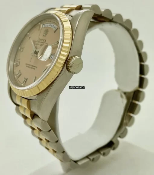 Offering Fake Rolex Day-date 36 18239b Caliber 3155 Automatic Movement 36mm White Gold Case Mens/unisex Watch - Image 4