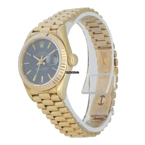 Fantastic Clone Rolex Lady-datejust 69178 Automatic Movement 26mm Yellow Gold Case Womens Watch - Image 2