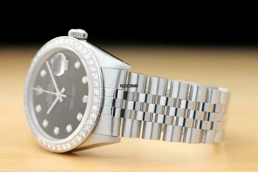 Swiss Replica Rolex Datejust 1601 Caliber 1570 Automatic Movement 36mm Steel Case Mens/unisex Watch - Image 4