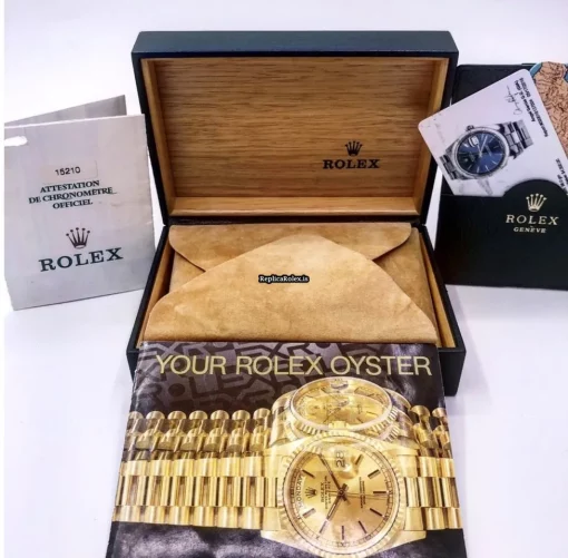 Suitable Fake Rolex Oyster Perpetual Date 15210 Caliber 3135 Automatic Movement 34mm Steel Case Mens/unisex Watch - Image 4